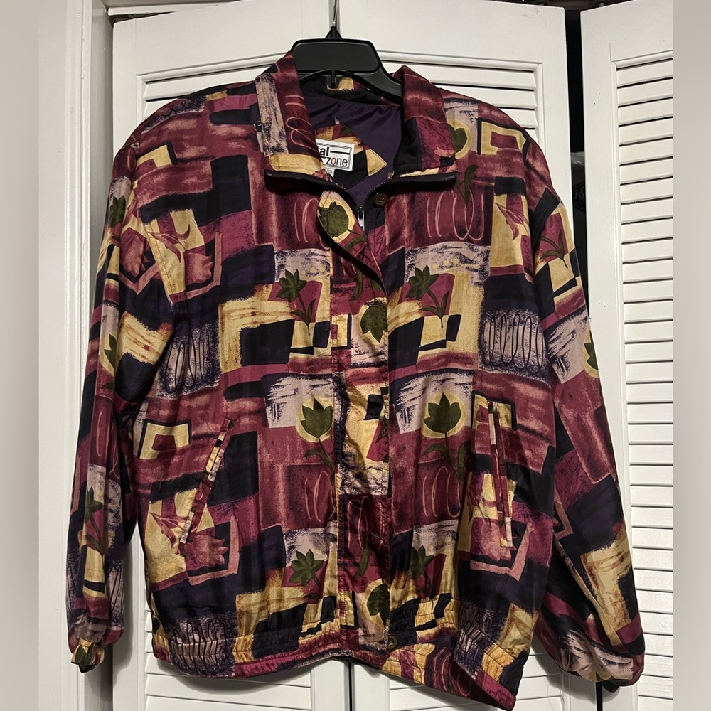 Never worn silk windbreaker jacket